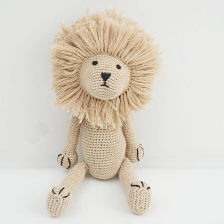 KITA Brand Savannah Animal, Handmade Crochet Lion Plush Toy