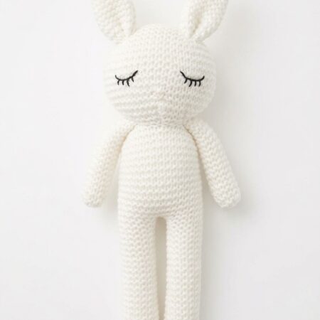 KITA Knitted White Bunny Plush Toy